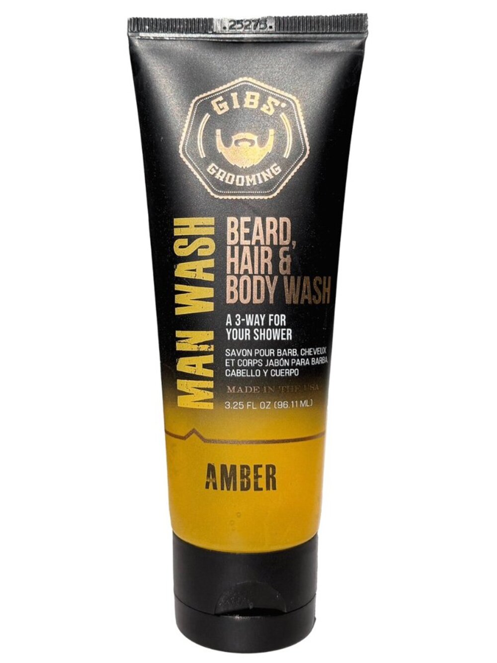 Amber Man Wash BHB, Beard, Hair and Body Brand New 3.25 Oz